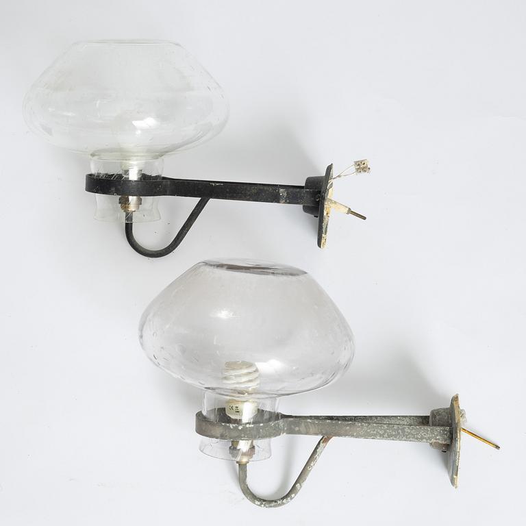A pair of Swedish Modern wall lamps, ASEA, mid-20th Century.