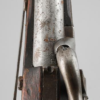 A Swedish Navy percussion pistol 1845 pattern.