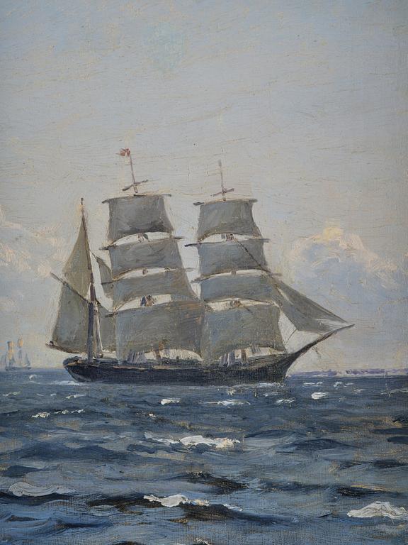 Christian Vigilius Blache, Two barques, brig etc. in Hollaenderdypet.