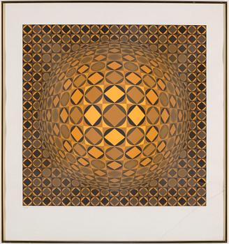 VICTOR VASARELY, silk screen, signed 38/250.