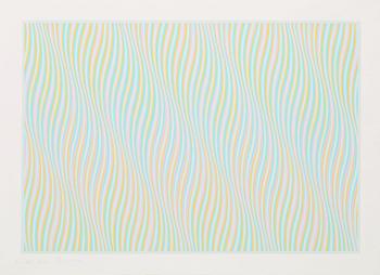 332. Bridget Riley, "Untitled Bleu".