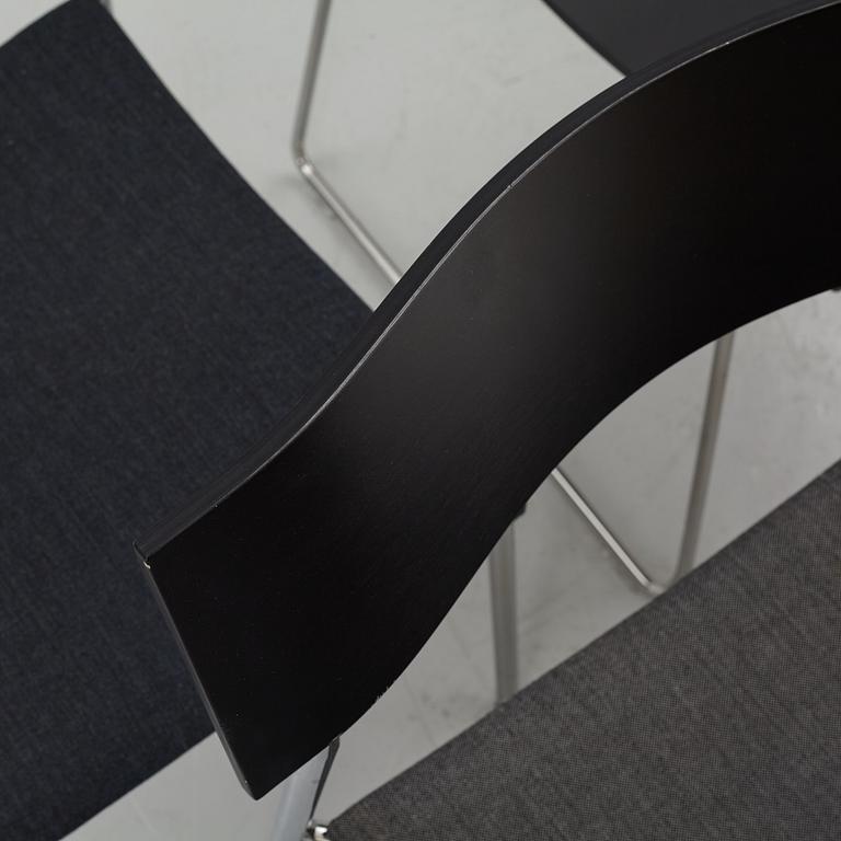 Johannes Foersom & Peter Hiort-Lorenzen, a set of eight 'Campus' chairs, Lammhults, after 1992.