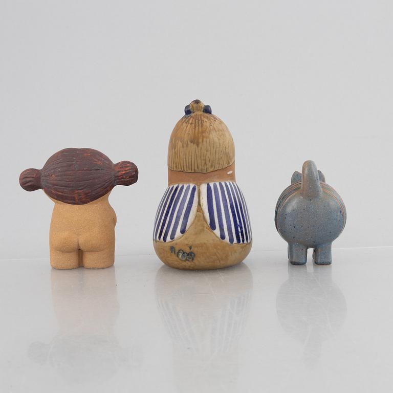 Lisa Larson, three figurines, Gustavsberg.