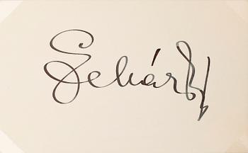 FRANZ LEHÁR (1870-1948), två egenhändiga brev resp ett kort med namnteckning, breven dat Stockholm 1936.