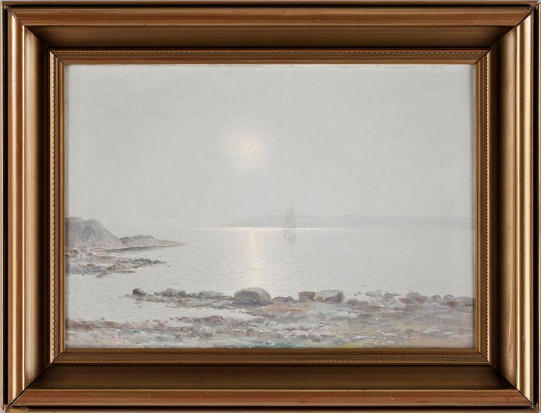 ANSHELM DAHL, olja på duk, sign.