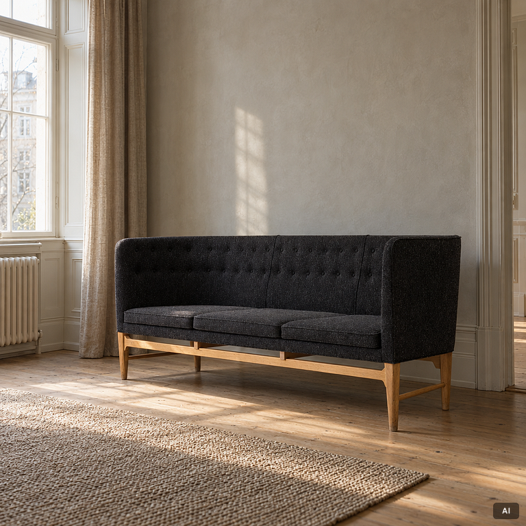 Arne Jacobsen, & Flemming Lassen, Soffa, ”Mayor AJ5”, &Tradition, Danmark, 2000-tal.