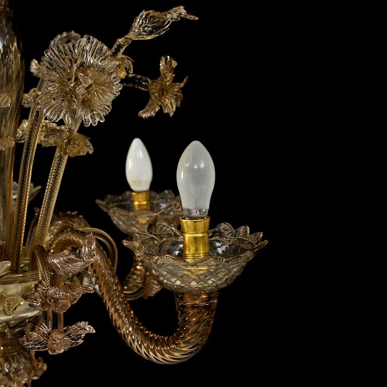 LJUSKRONA, venetiansk stil, omkring 1900-talets mitt, h 60.