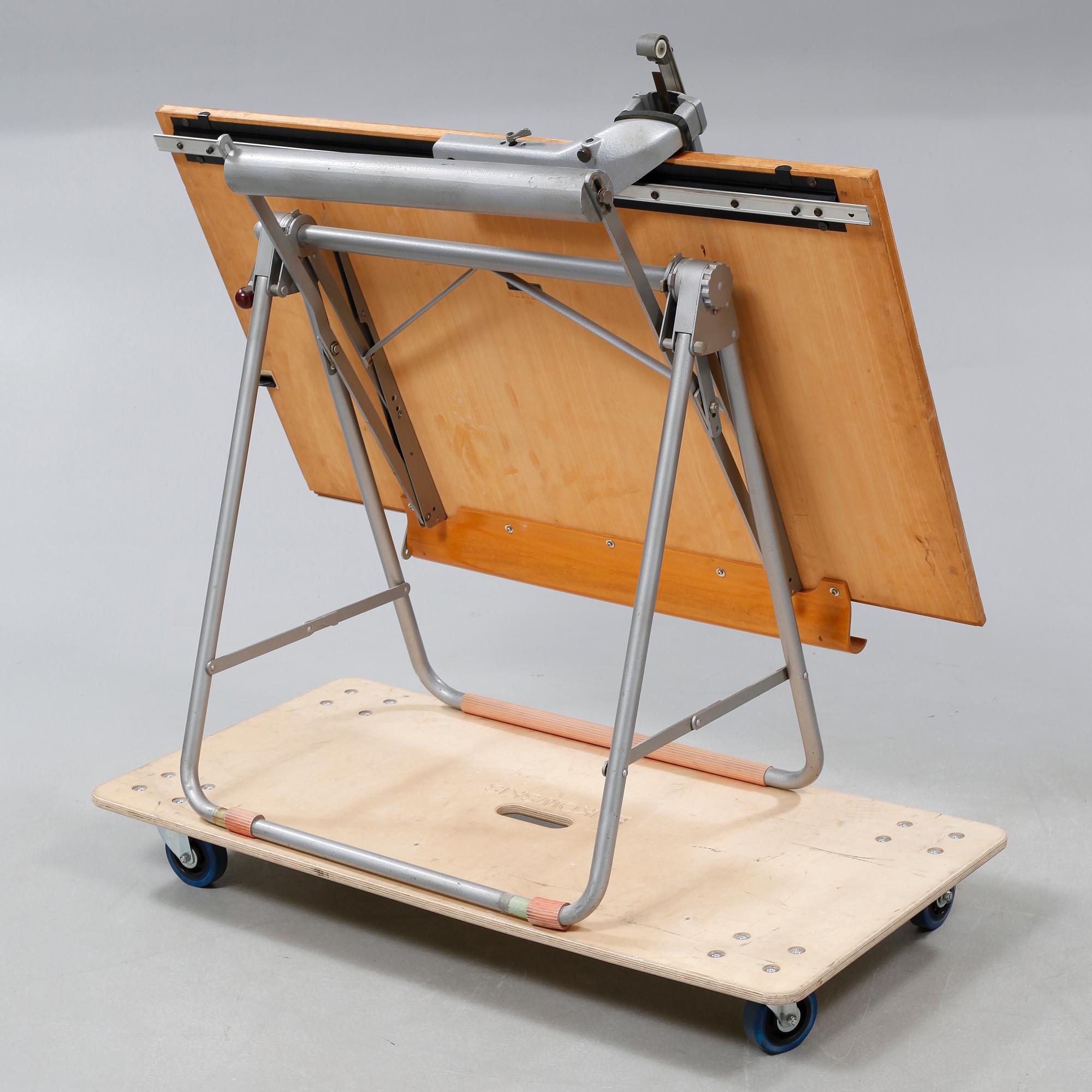 A mid 20th century drawing table by Nestler Florett in Germany.