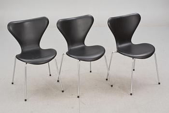 STOLAR, 6 st, "Sjuan", Arne Jacobsen för Fritz Hansen.