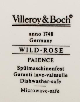 KAFFESERVIS, porslin, "Wild Rose", Villeroy & Boche.