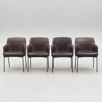 Claesson Koivisto Rune, four 'Montevideo' armchairs, Tacchini, Italy.
