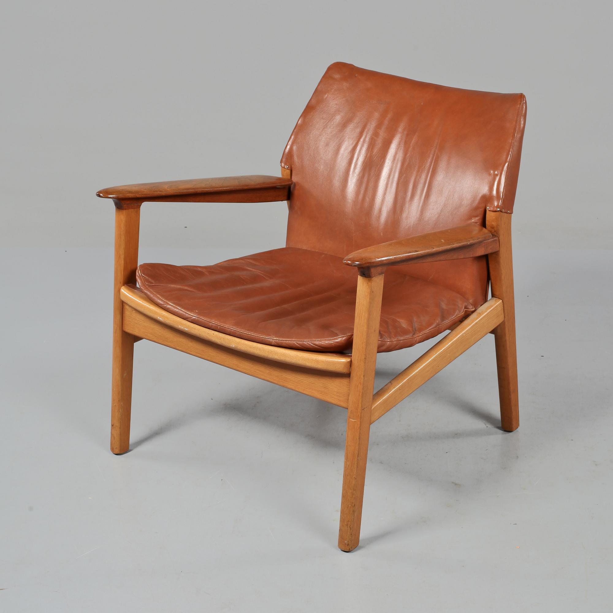 FÅTÖLJ, Hans Olsen, 1950/60-tal.