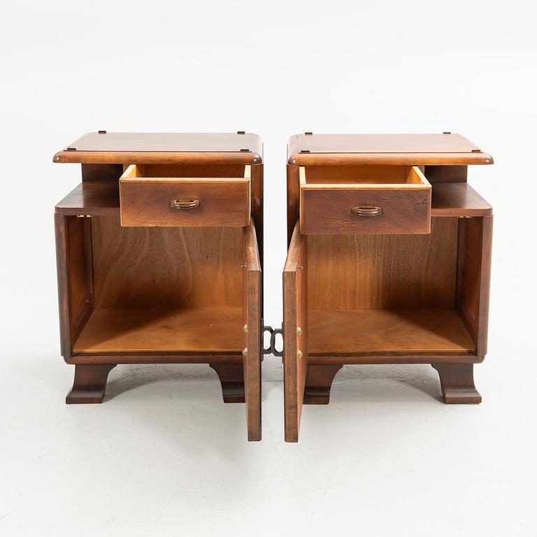 Nightstands, a pair, first half of the 20th century.
