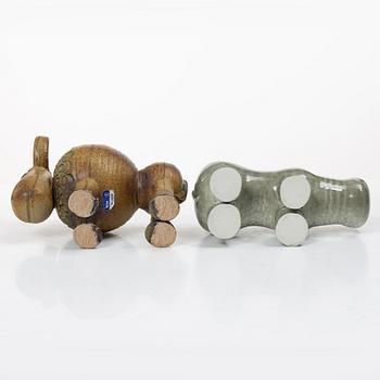 Lisa Larson, Figurines, stoneware, 2 pcs, Gustavsberg.