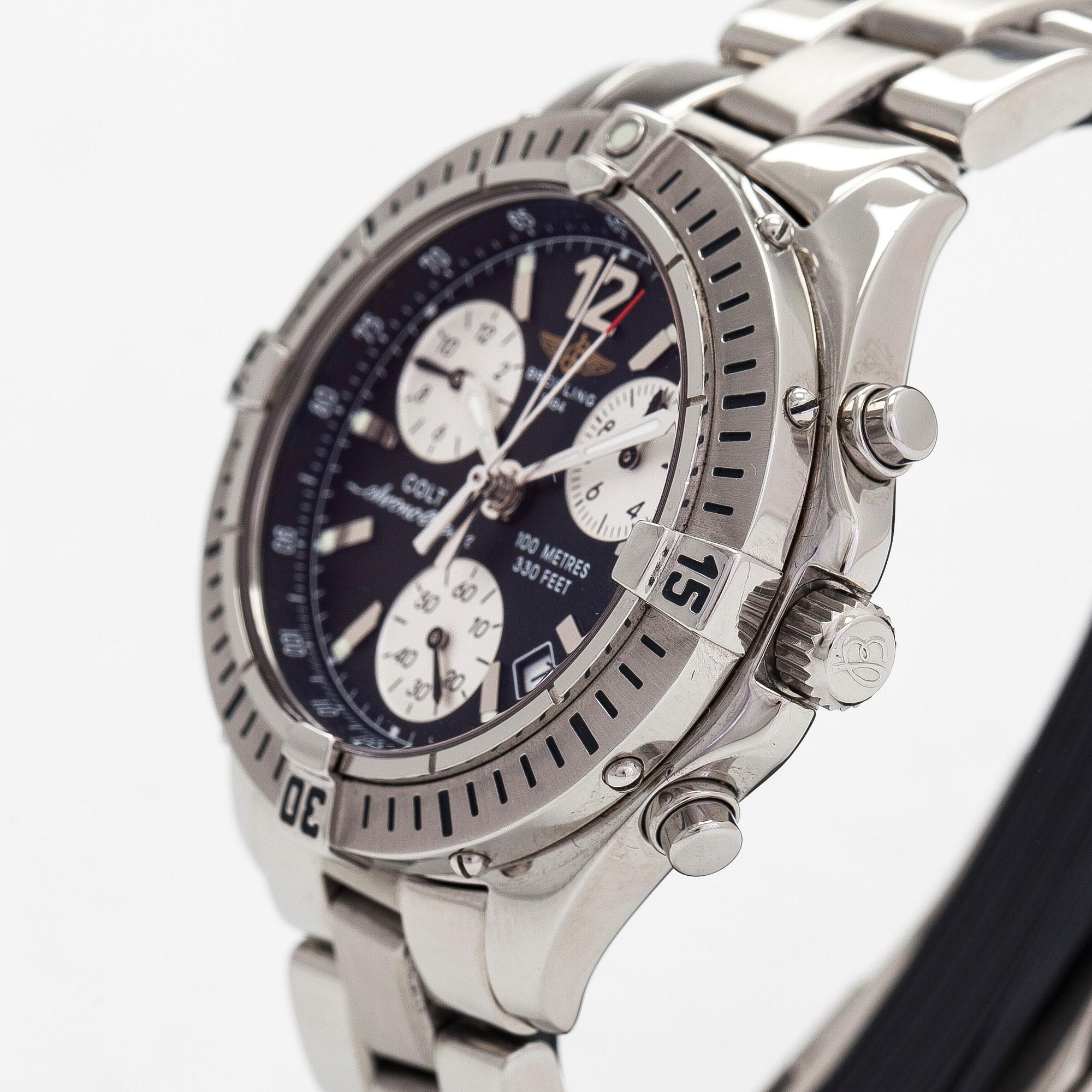 Breitling, Colt Chrono Ocean, chronograph, wristwatch, 38 mm.