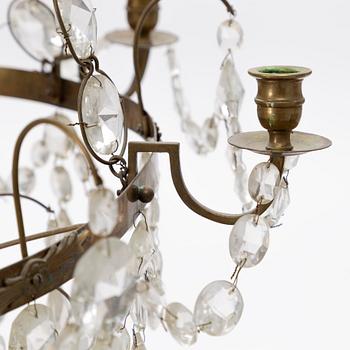 Chandelier, Gustavian style, circa 1900.