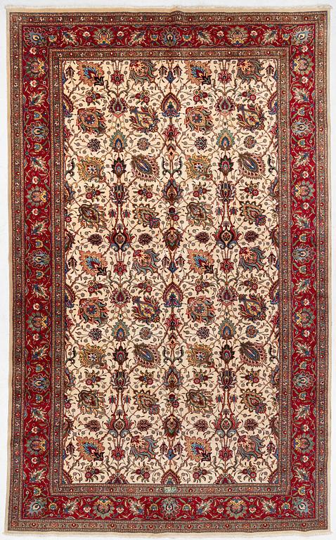 A Tabriz carpet, Northwestern Iran, of Safavid 'palmette' design, c, 483 x 302 cm.