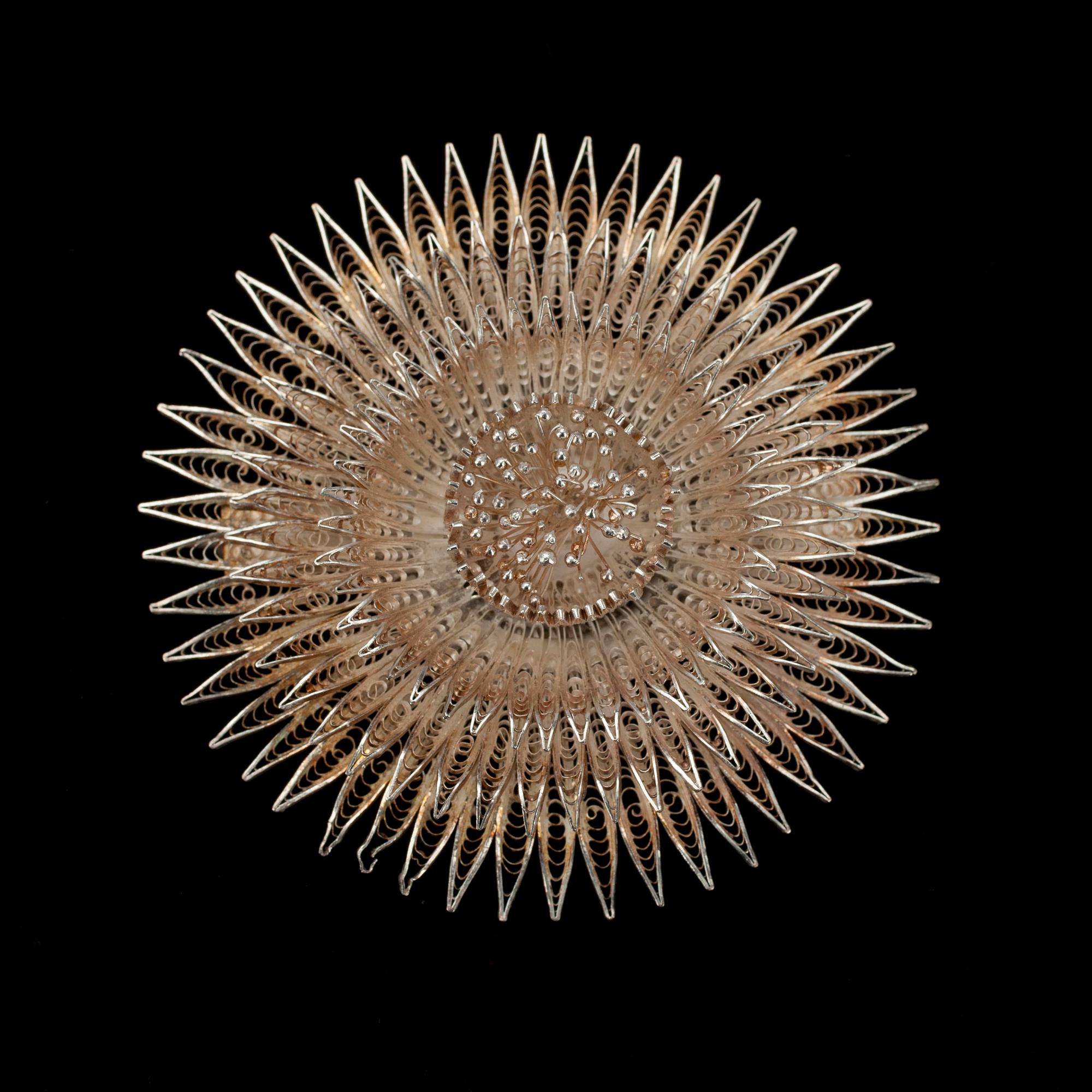 BROSCH, filigransilver, finska importstämplar, 1900-talets senare hälft.