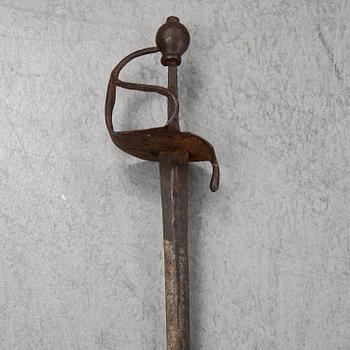 A Swedish 18th Century cutlass.