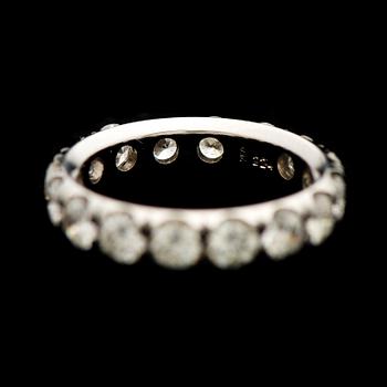 RING, briljantslipade diamanter, 18K vitguld.