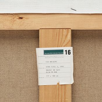 Eva Wolgers, oil on canvas, signed and dated -91.