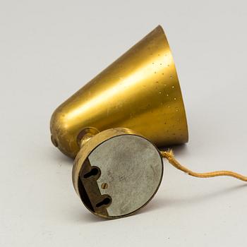 A brass wall lamp 1950s.