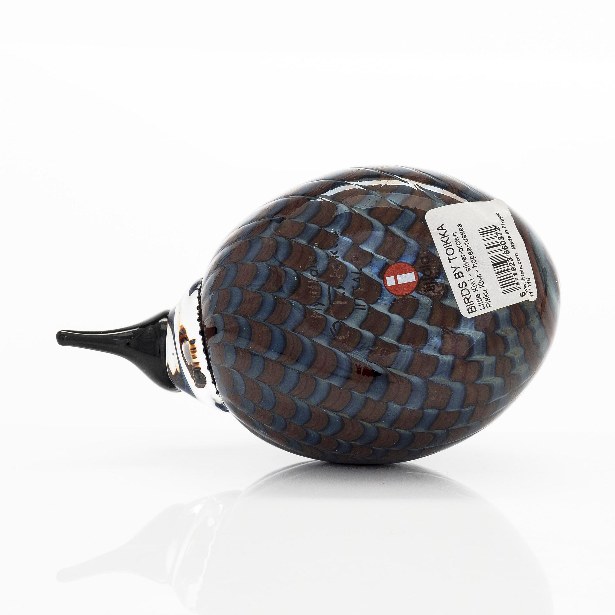 Oiva Toikka, A glass bird, 'Little Kiwi', signed O. Toikka Iittala.