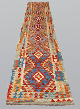 A runner, Kilim, ca 494 x 77 cm.