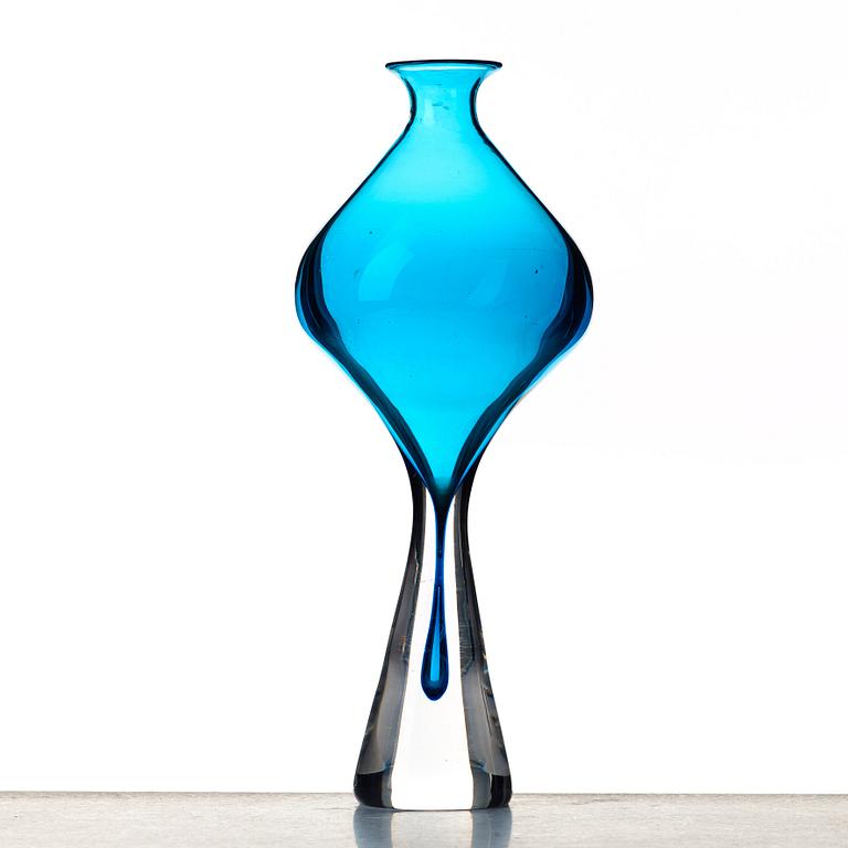 Vicke Lindstrand, vas, glas, Kosta, 1950-tal, unik.