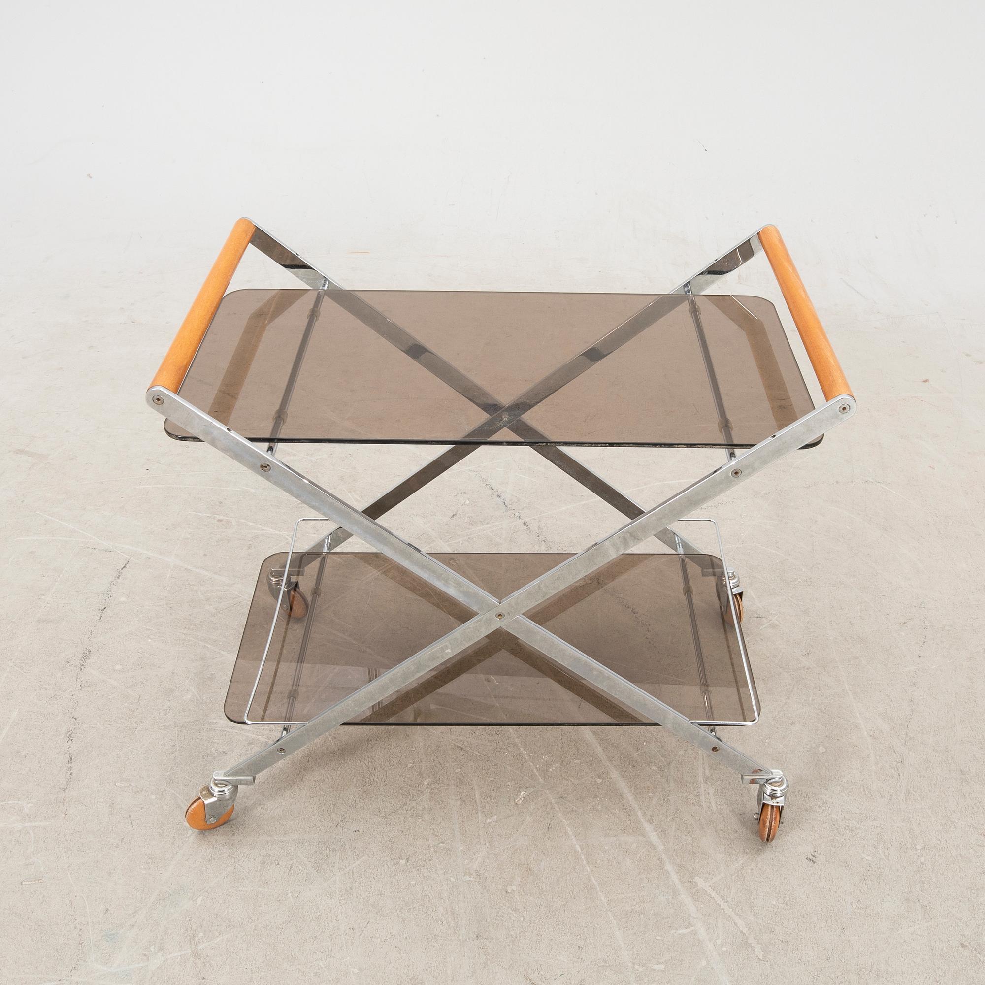 Serving cart late 20th century.