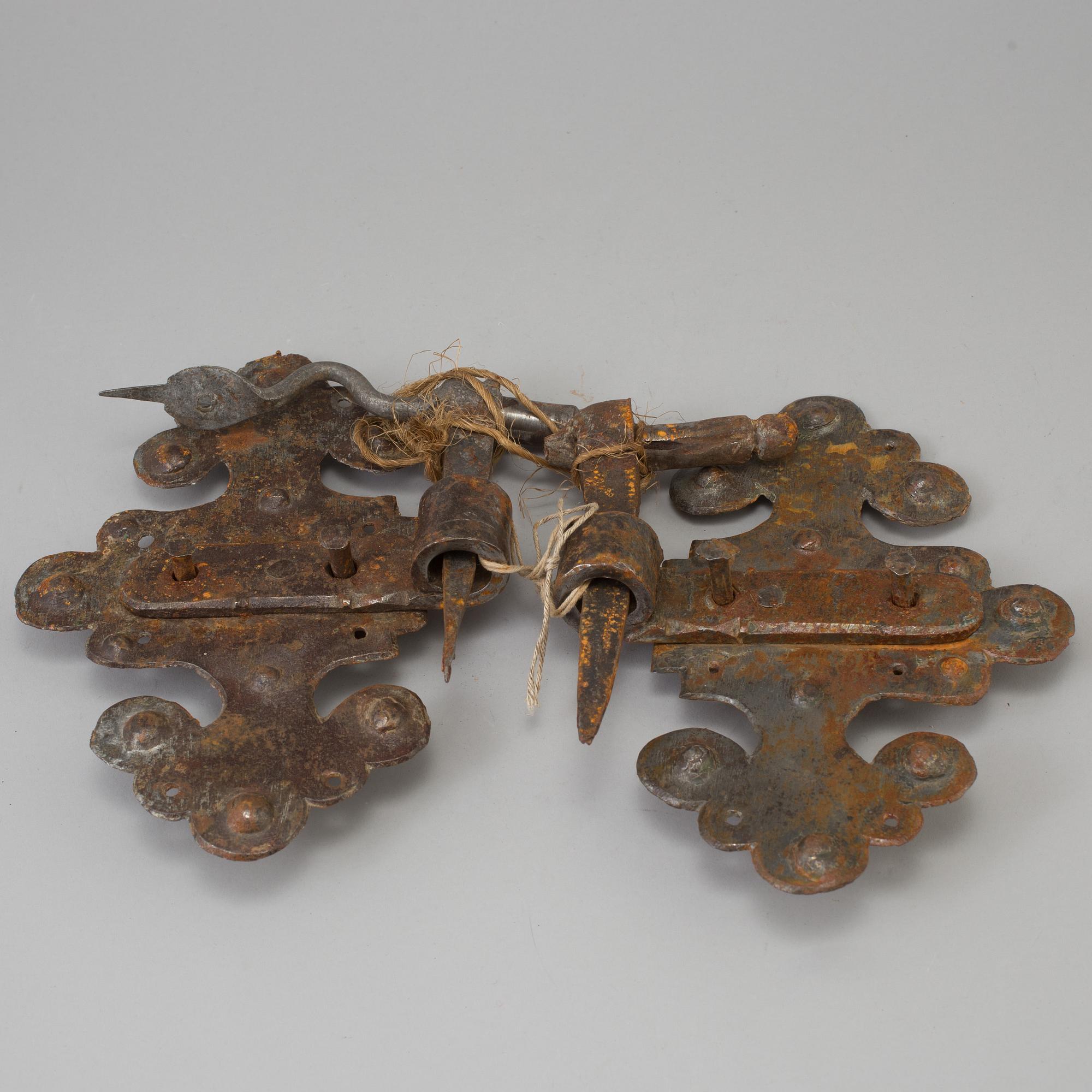 GÅNGJÄRN, ett par, järn, 1700-tal.