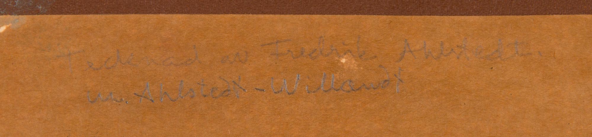 Fredrik Ahlstedt, Lepäävä mies.