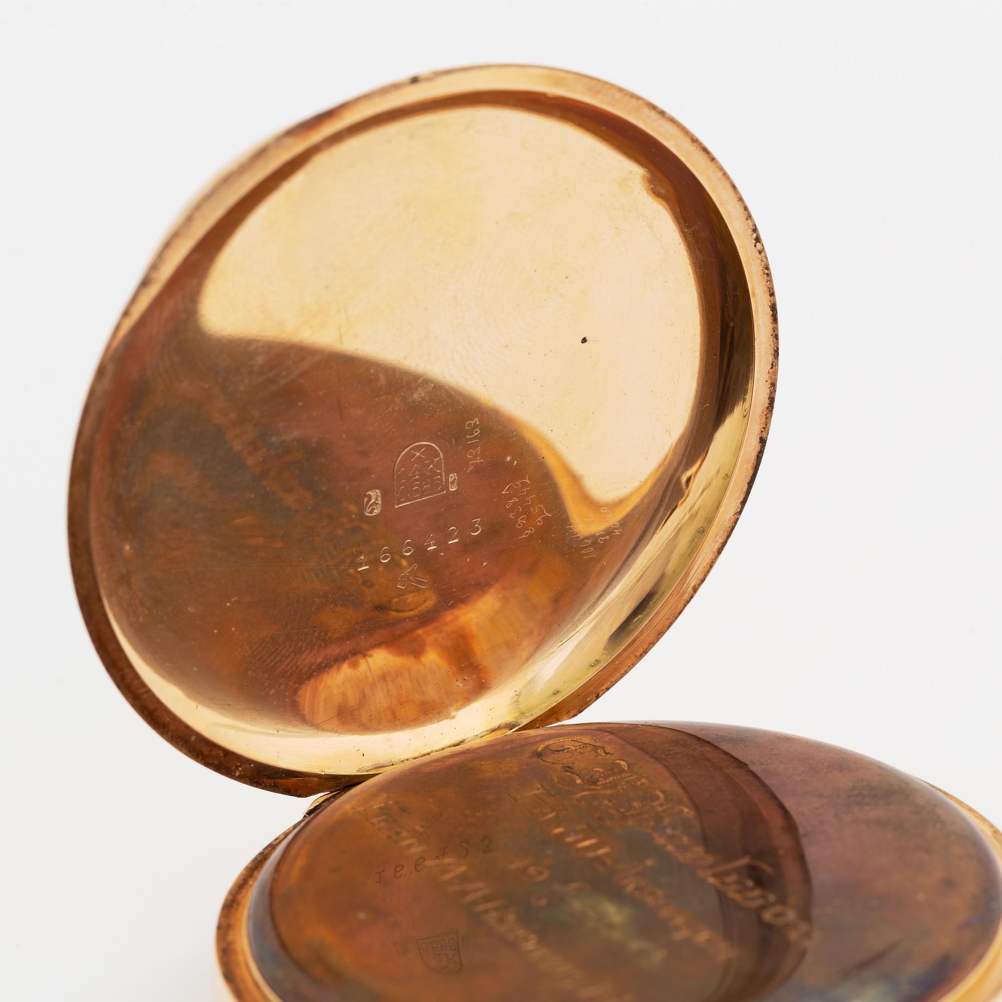 J. Calame Robert, pocket watch, hunter, 51,5 mm.
