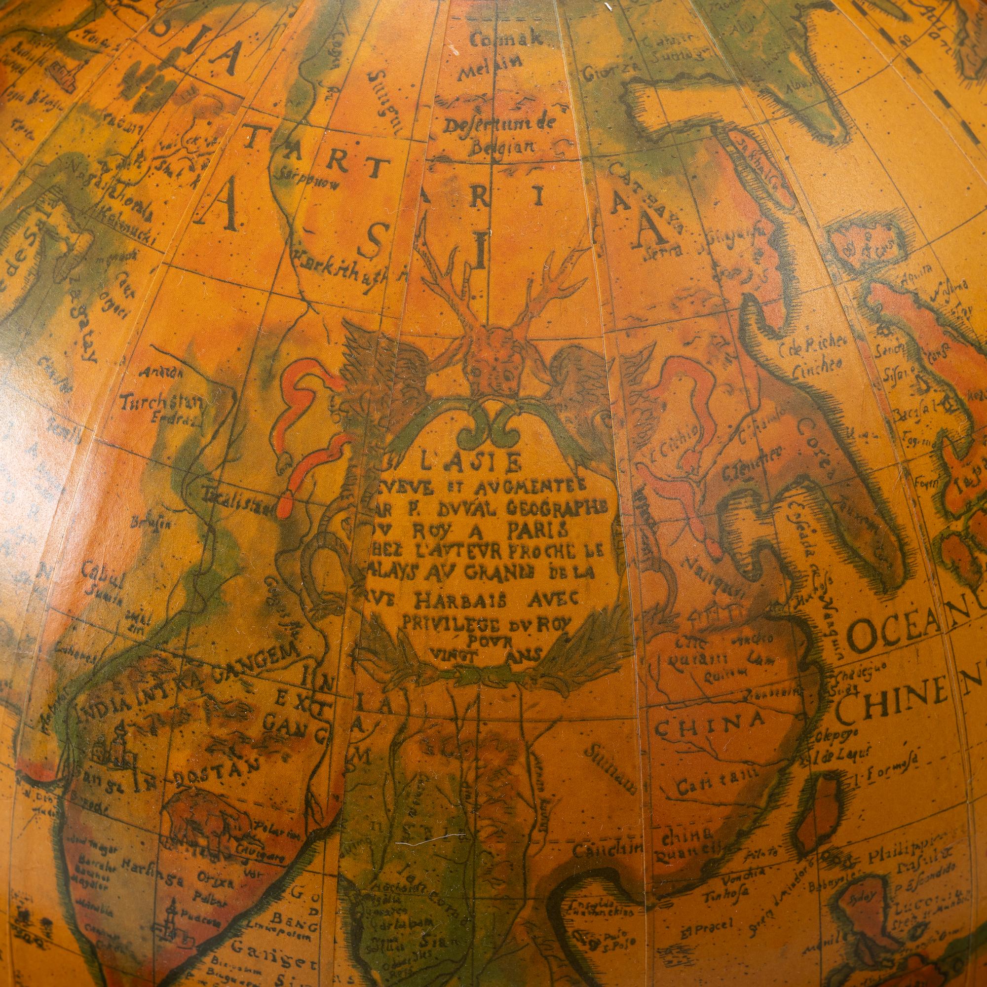 Bar globe, late 20th century.