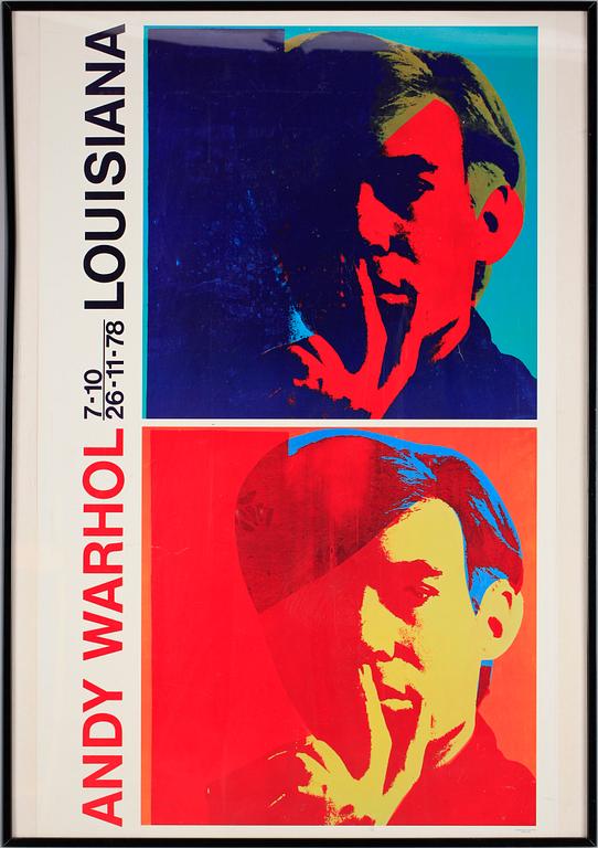 ANDY WARHOL, efter, affisch, Lousiana, 1978.