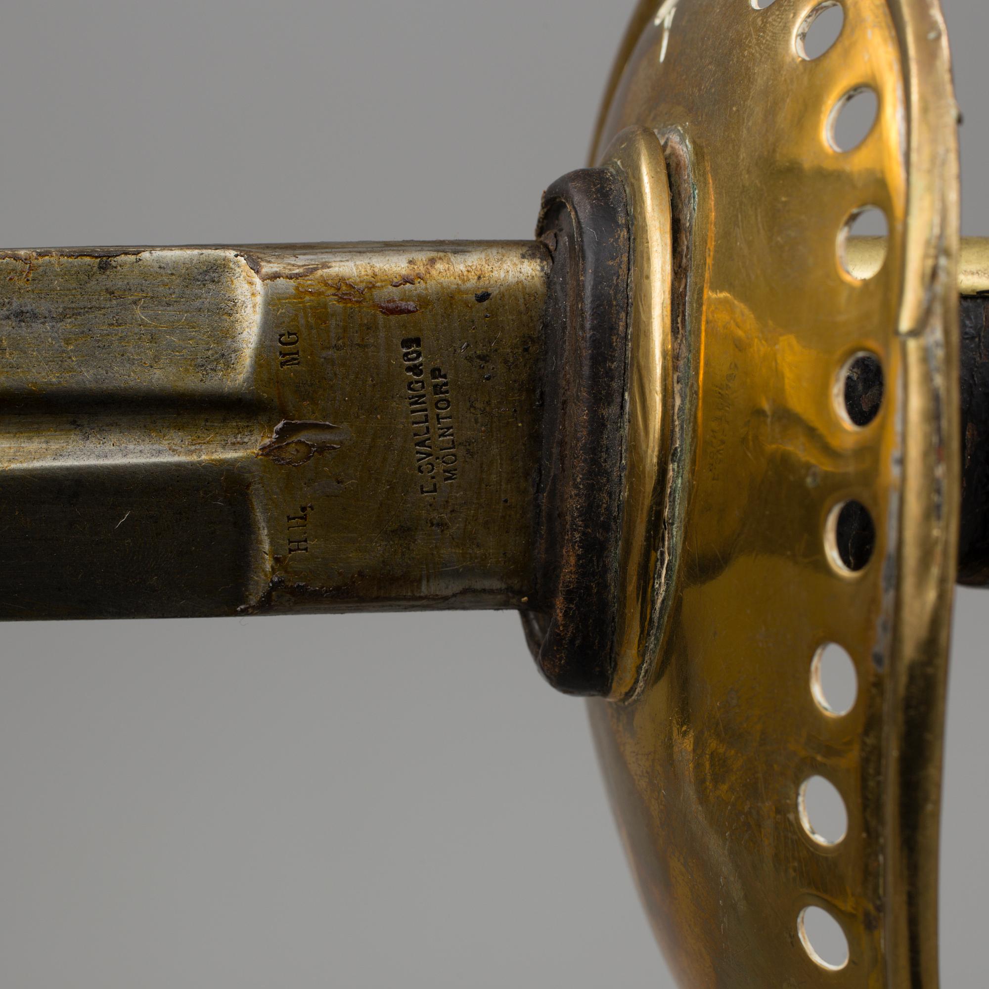 SABLAR, 2 stycken, m/1893, Sverige, för manskap vid kavalleriet.