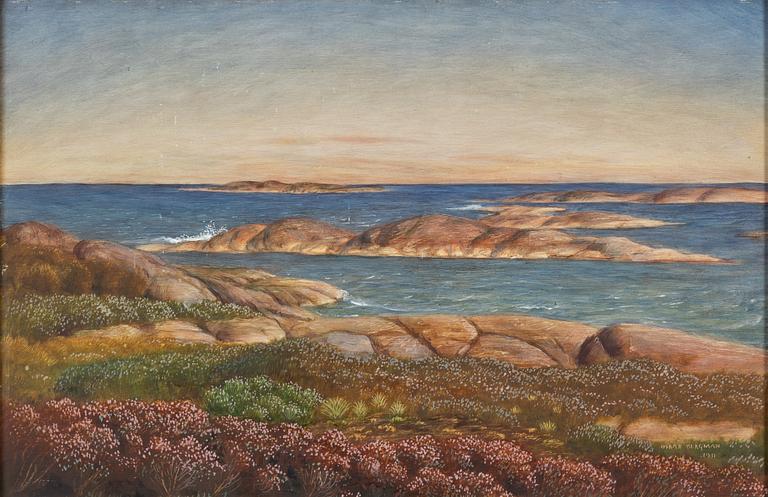 Oskar Bergman, oil on panel, signed and dated 1931.