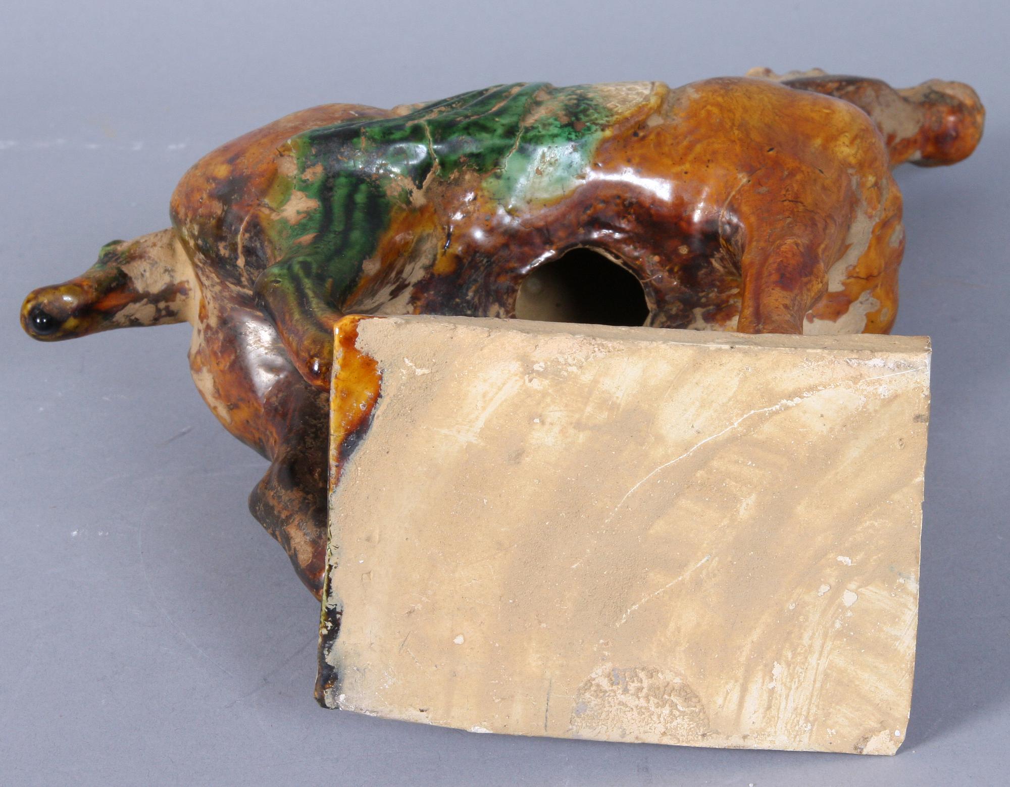 FIGURIN, lergods, tang-stil, Kina.
