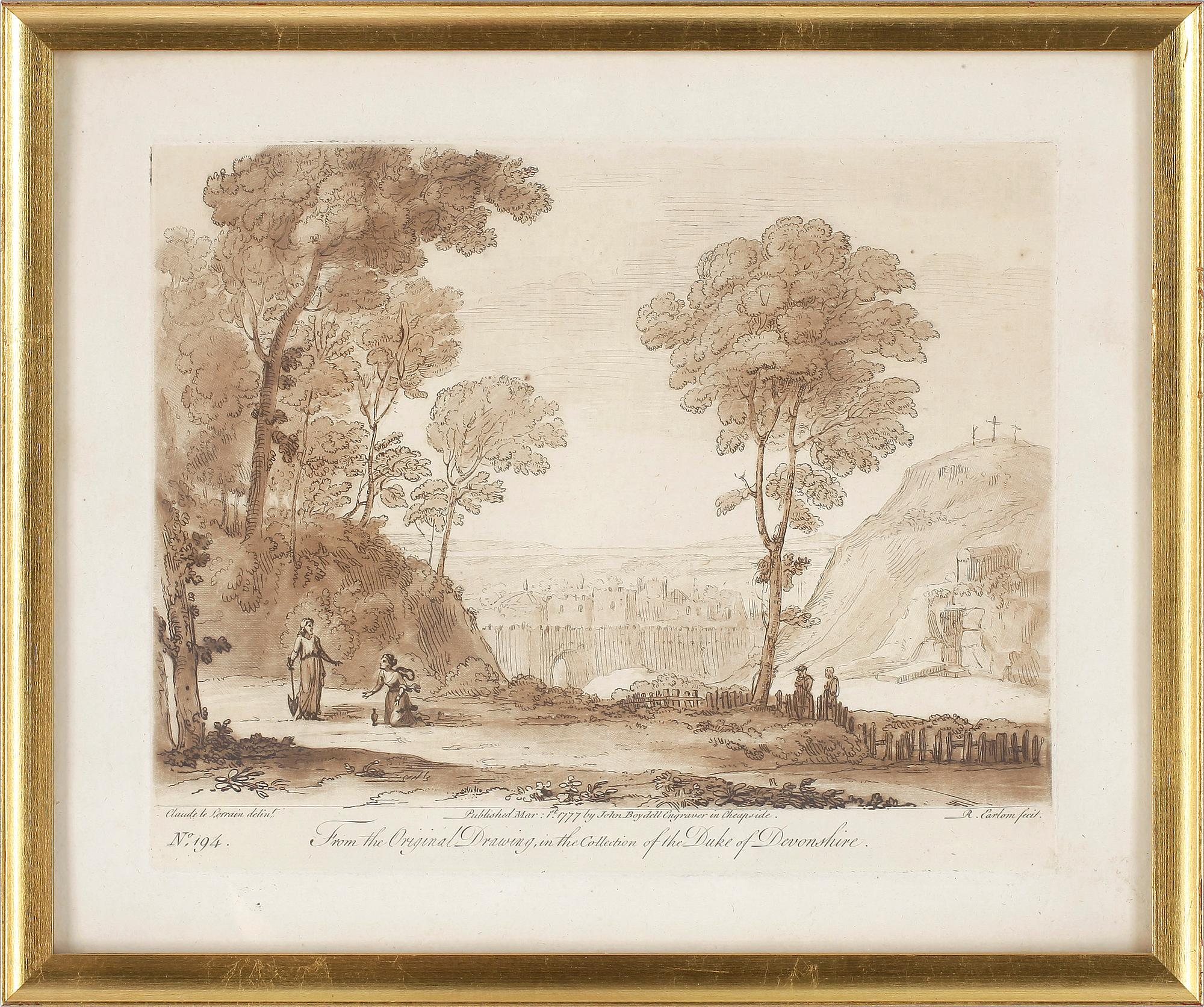 ROBERT EARLOM, 4 st, gravyrer, 1800-tal.