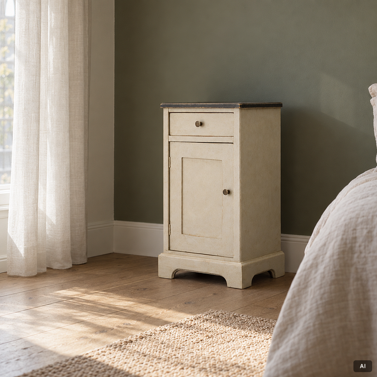 Bedside tables, a pair. Contemporary manufacture.