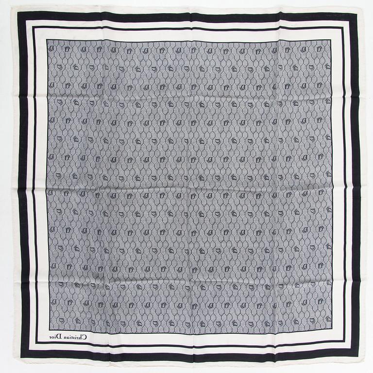 Christian Dior, a silk scarf.