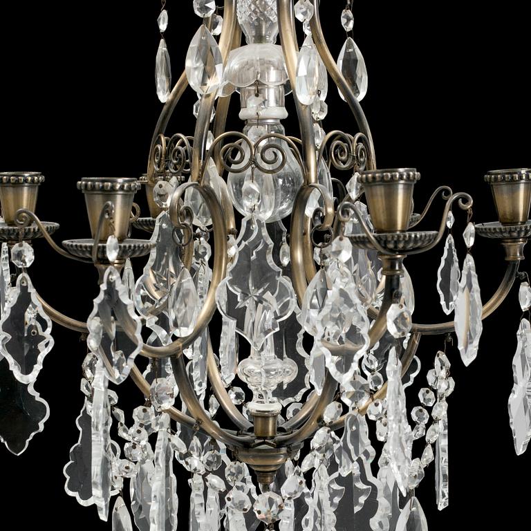 A CHANDELIER. Baroque-style, 20th century.