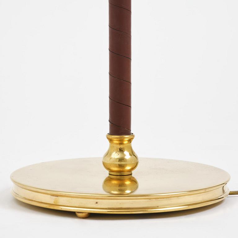 Carl-Axel Acking, a brass floor lamp model "2645", Bröderna Malmströms Metallvarufabrik, Malmö, 1940s-50s.