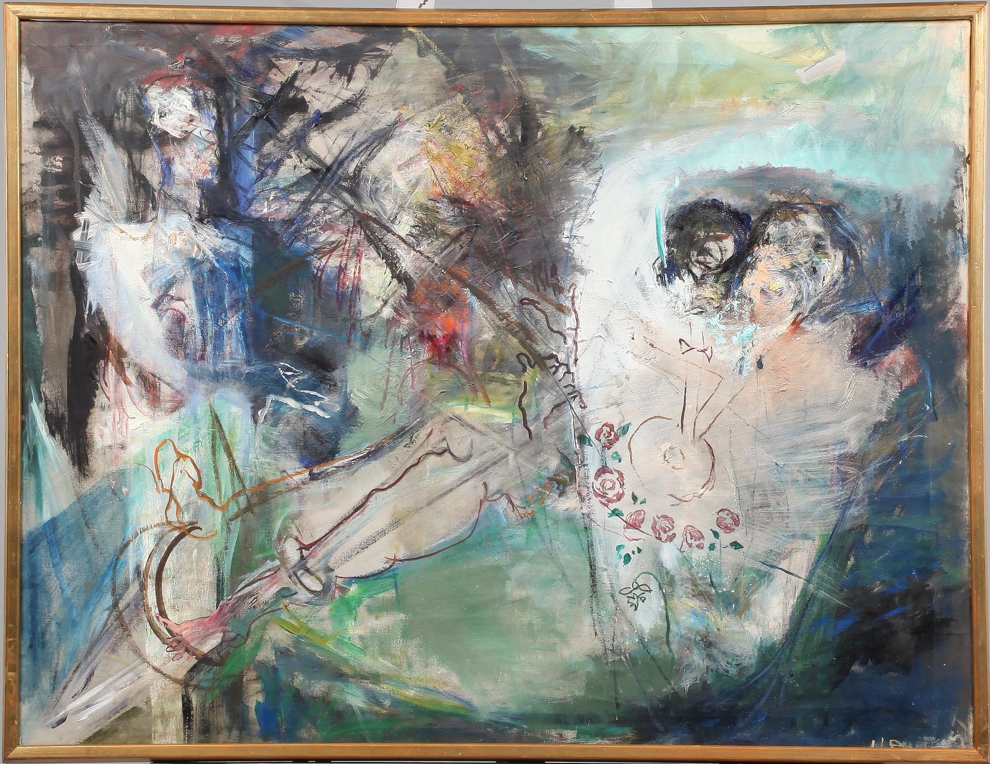 JOHN LEWIN, olja på duk, signerad och daterad 1957.