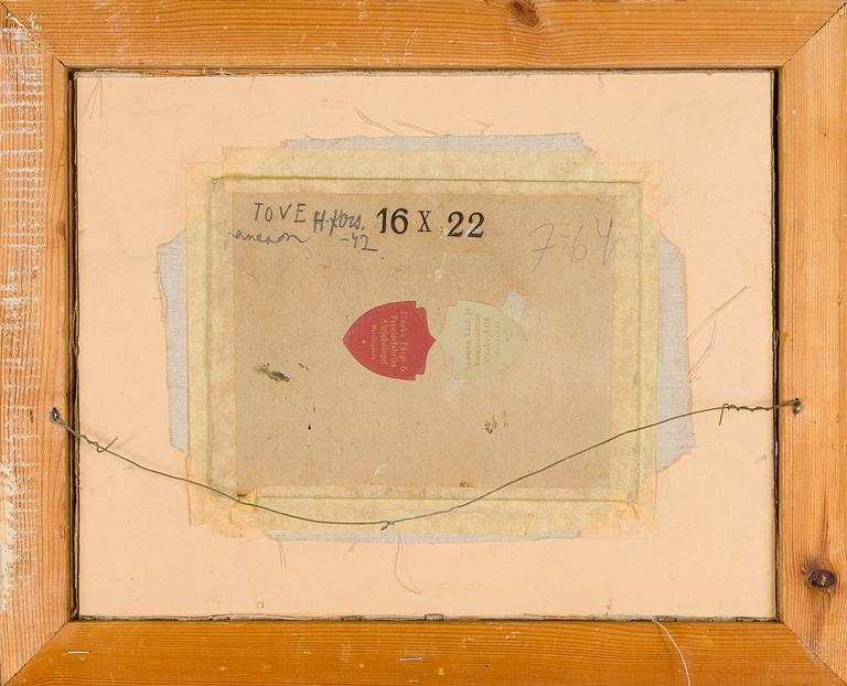 Tove Jansson, Kaupunkinäkymä (mahdollisesti Helsingistä).