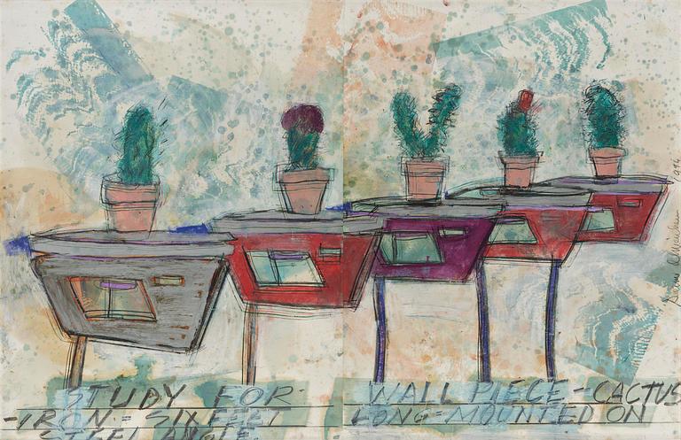 Dennis Oppenheim, "Study for: Wall Piece-Cactus Iron".