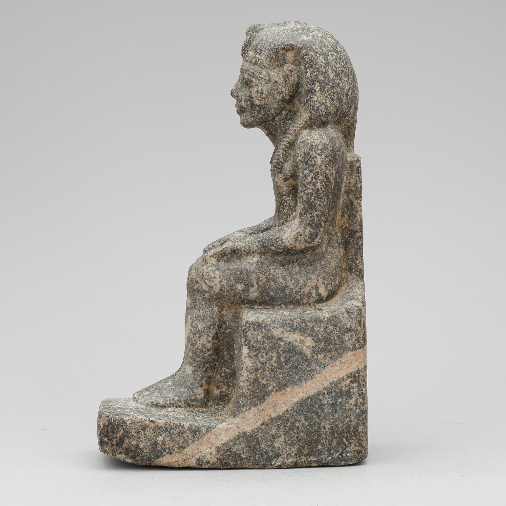 FIGURIN, sten, Egyptisk, inköpt 1960-tal.