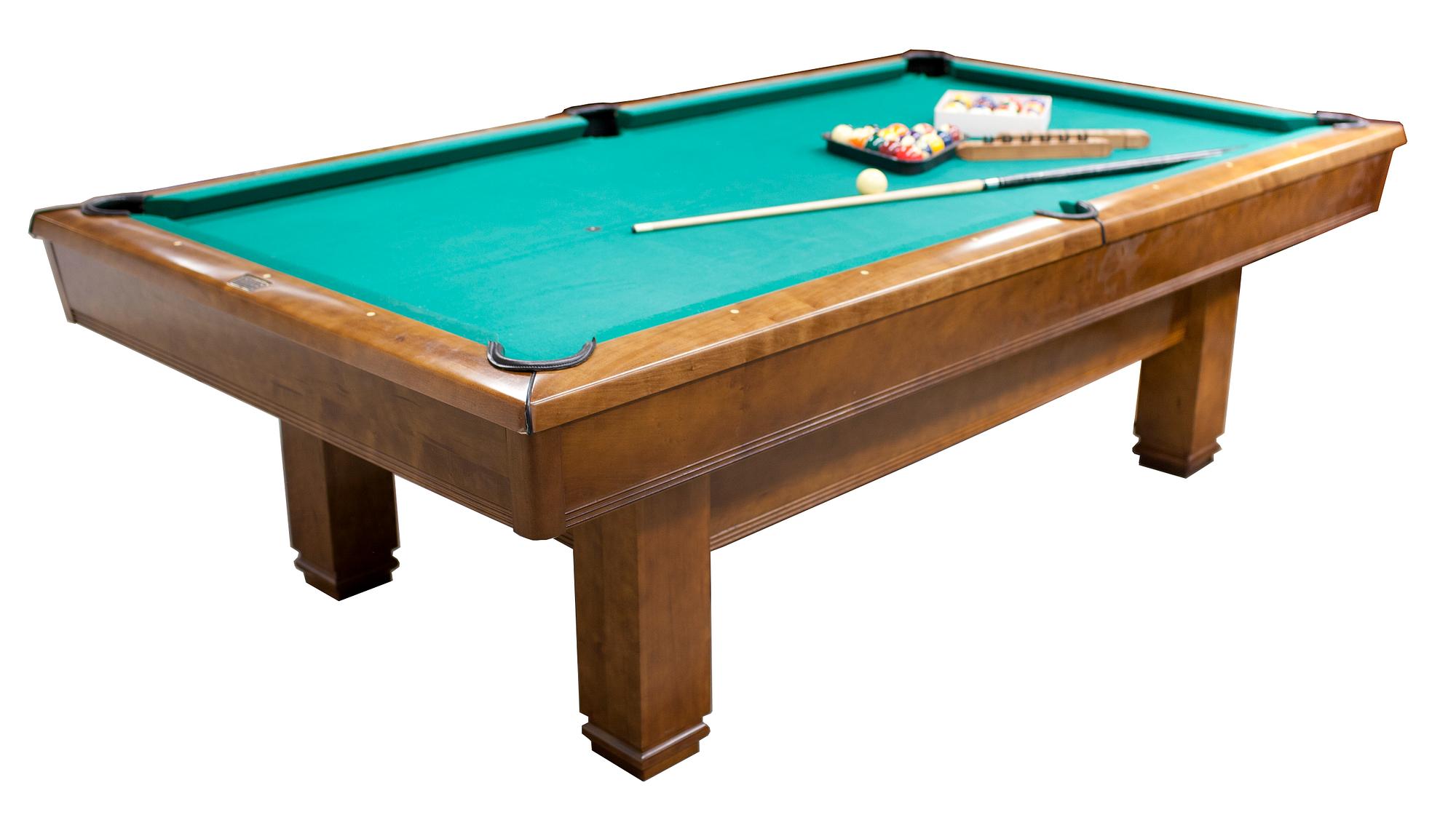 BILJARDBORD, "Lincoln", Brunswick Billiards,  25mm skifferskiva, 224 x 112, hemmabord, 1900-talets slut.