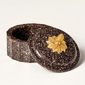 Smörask med lock, Älvdalen, 1800-talets början, Empire.
