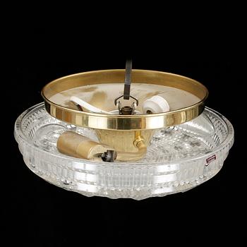 TAKLAMPOR, ett par. Carl Fagerlund, Orrefors.